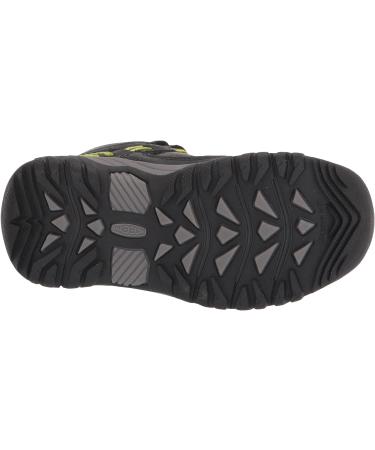 KEEN Targhee Mid Waterproof Hiking Boots | Little Kid Sizes 4-8 | Black/Steel Grey - Buy Online on SooperMarket.com