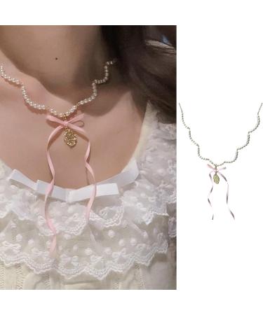 Oralgo's French Style Pearl Necklace & Collarbone Chain - Elegant Loops for Women & Girls | International Shipping - Buy Online on SooperMarket.com