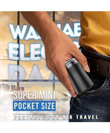 Buy Mini Electric Razor for Men - Portable Rechargeable & Washable Electric Shaver in Ink Green - Buy Online on SooperMarket.com