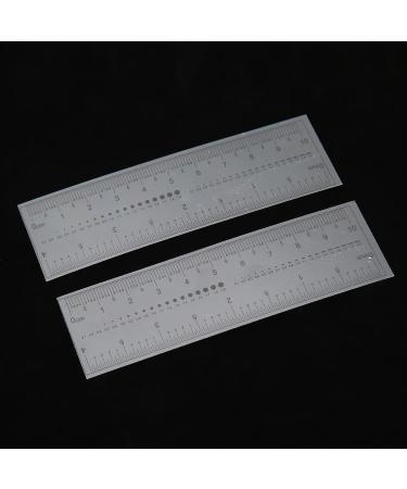 Nail Measuring Ruler Set | 10-Piece Ultra-Thin Transparent Tool for Precise Artificial Nail Measurement | International Shipping - Buy Online on SooperMarket.com