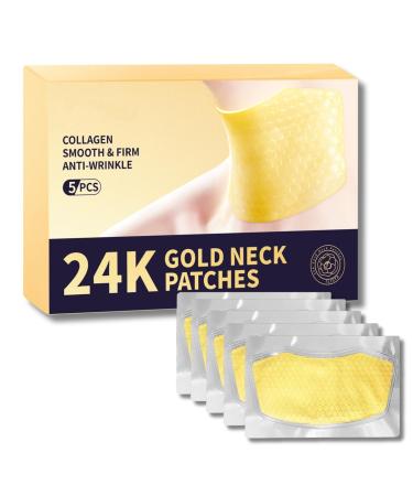 Collagen Neck Mask Dark Neck Remover Neck Wrinkle Patches Anti Aging Neck Mask 24K Gold Anti Wrinkle Patches For Skin Anti Ageing Neck Wrinkle Patch For Neck Tightening And tightening