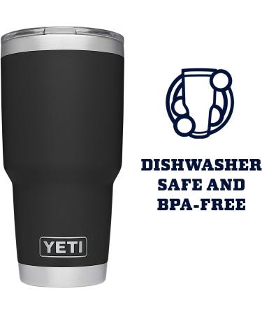 YETI Rambler 30 oz Tumbler with MagSlider Lid - Stainless Steel, Vacuum Insulated - Black - Buy Online on SooperMarket.com