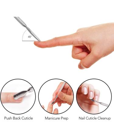 Rikans Cuticle Pusher Nail Art & Uv Gel Nail Polish Remover Tool for Fingernail Polish Manicure pedicure cuticle trimmer (Nail Cuticle Cleaner) - Buy Online on SooperMarket.com