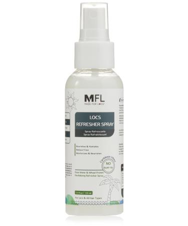 Made For Locs Vegan Rose Water Refresher Spray | Locs Moisturizer | Locs Deodorizer | Amazing Scents (Caribbean Vibez 3.4 oz) Caribbean Vibez 3.4 Fl Oz (Pack of 1)