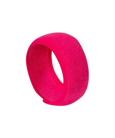 kawehiop Adjustable And Flexible Women Adjustable SPA Facial Headband Color Available Premium Cotton Headbands For Face Washing Rose Red
