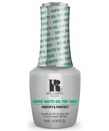 Red Carpet Manicure Fortify & Protect Super Matte Top Coat | Top Coat Essentials | Matte Gel Nail Top Coat Top Coat Gel Nail Polish | 0.30 Fl. Oz.