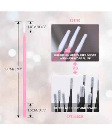 G2PLUS 200PCS Pink Disposable Microfibre Eyelash Applicator Brushes - Ideal for Lash Lifts, Extensions & Crafting - Buy Online on SooperMarket.com