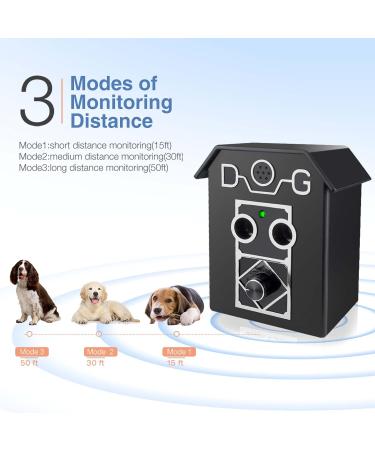 Anti Barking Device 55Ft Auto Dog Barking Deterrent Devices 3 Sensitivities Stop Dog Barking Device Ultrasonic Anti Dog Barking Pet Gentle Anti Barking Device for Small Large Dogs Indoor Outdoor Black#0413rtw - Buy Online on SooperMarket.com