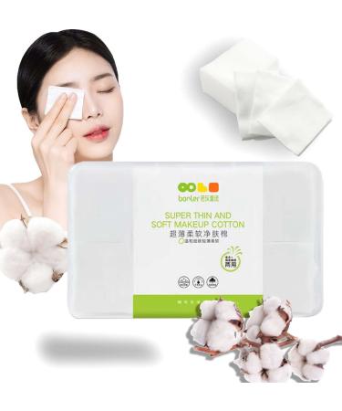 800 PCS Disposable Lint Free Nail Wipes Premium Lint Free Cotton Pads Square Cosmetic Cleansing Pads Soft and Thin Nail Polish Remover Pads
