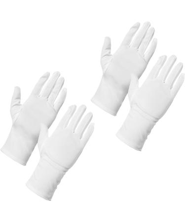 AMOS Dermatological Moisturising Cotton Gloves Dry Skin Hands Eczema Cream Absorption Spa Sleep Beauty Gloves (2 Pairs) - Buy Online on SooperMarket.com