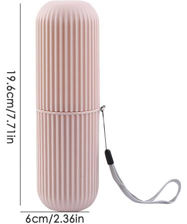 Manolyee Travel Toothbrush Holder - Multifunctional Toothbrush Case & Organizer for Home Business Camping | Pink Travel Container - Buy Online on SooperMarket.com