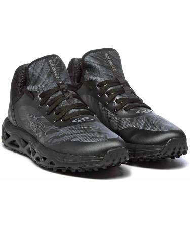 Boombah Men's Raptor AWR Tiger Scratch Turf Shoes - Black/Charcoal - Size 6 - Buy Online on SooperMarket.com