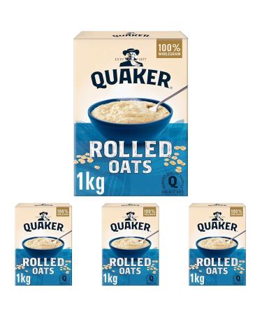 Quaker Rolled Oats 1 kg (Pack of 4)