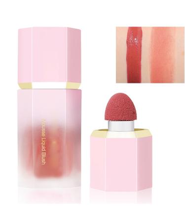 HERBENJOY Cream Blush Soft Blushers For Cheeks Make Up Skin Tint Liquid Blush For Mature Skin Lightweight Breathable Feel Dewy Finish Smudge Proof (#CORAL) #CORAL 1 ml (Pack of 1)