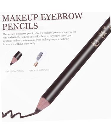 WOFASHPURET 8pcs Pencil Sharpener Eyebrow Pencil Black Eyebrow Makeup Pencil Cosmetic Small Tools Wooden Miss 1 count (Pack of 1) Coffee - Buy Online on SooperMarket.com