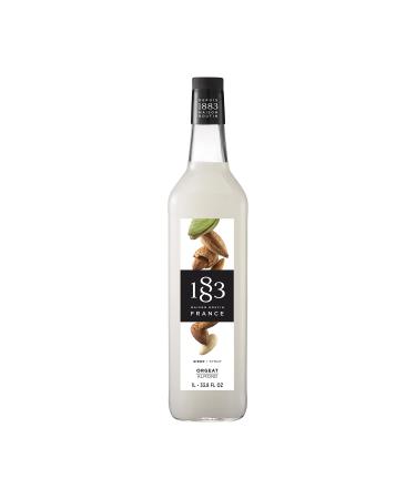 1883 Maison Routin Premium Almond Syrup for Coffee Lattes Hot Chocolate Cocktails Desserts Glass 1L Almond 1L Glass Bottle