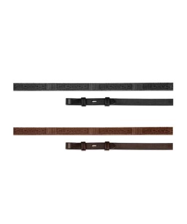 Shires Velociti Rapida Leather Sure Grip Reins 54"X5/8" Havana