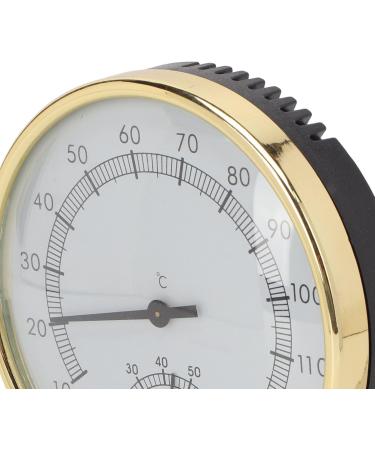 Premium Stainless Steel Sauna Thermometer & Hygrometer - Wall-Mounted Sauna Oven Accessories with Clear Scale for Optimal Sauna Experience - Buy Online on SooperMarket.com