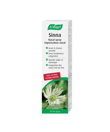 A.Vogel Sinna Nasal Spray | Acute and Chronic Sinusitis Relief | Sinus Congestion and Inflammation Treatment | Ages 1+ | 20mL
