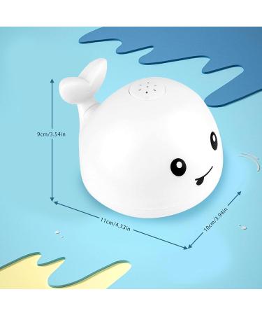 AURUZA Baby Light Up Bath Toy - Waterproof Design, Safe & Fun Baby Bath Toys for 0-6 Months to 5 Years (White) - Buy Online on SooperMarket.com