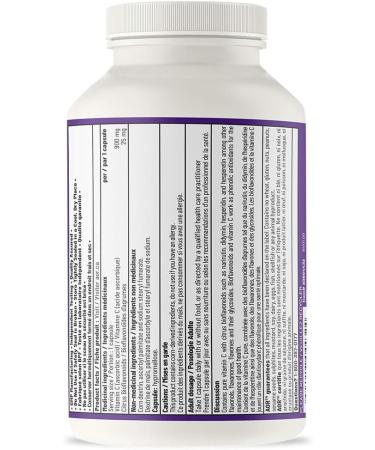 AOR Vitamin C+ Bioflavonoids 925mg 200 Capsules - High Potency Vitamin C Supplement with Ascorbic Acid & Citrus Bioflavonoids - Promotes Daily Vitality Healthy Skin Circulation & Natural Recovery 200 count (Pack of 1) - Buy Online on SooperMarket.com