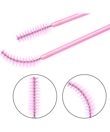 AIBAOBAO 100pcs Pink Crystal Disposable Mascara Wands - Eyelash & Eyebrow Brush Set for Makeup Tools - Buy Online on SooperMarket.com