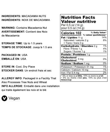 Buy Food to Live Dry Roasted Macadamia Nuts - 2 lbs | Unsalted Keto Vegan Snack High Protein Kosher Bulk - Great for Baking - Buy Online on SooperMarket.com