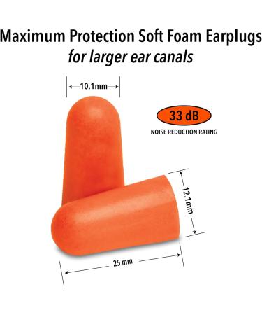 Buy Macks Maximum Protection Soft Foam Ear Plugs Ultimate Comfort & Noise Reduction | Fast International Shipping - Buy Online on SooperMarket.com