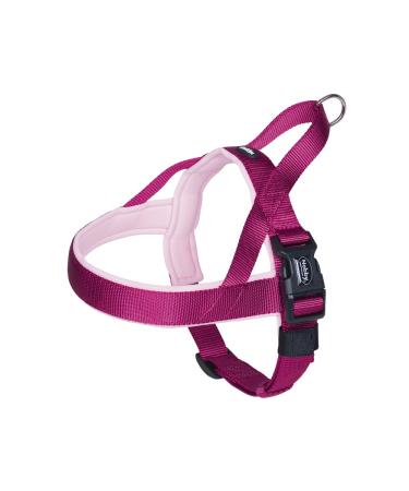 Nobby Norwegian harness Classic Preno raspberry / pink L: 60-76 cm + 46 cm W: 25/35 mm 1 piece 1 piece (1 pack) raspberry/pink