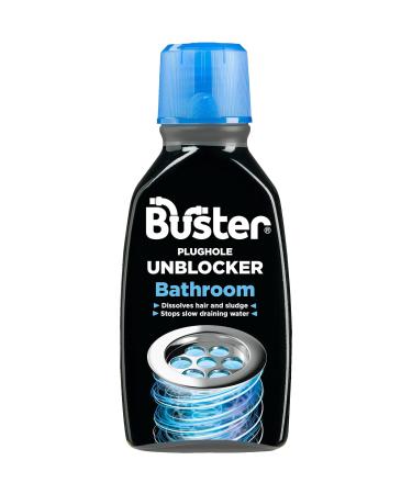 AMK Buster Bathroom Plug Hole Drain Sink Shower Unblocker Plughole Fast Acting Unclogger Clears 300ml