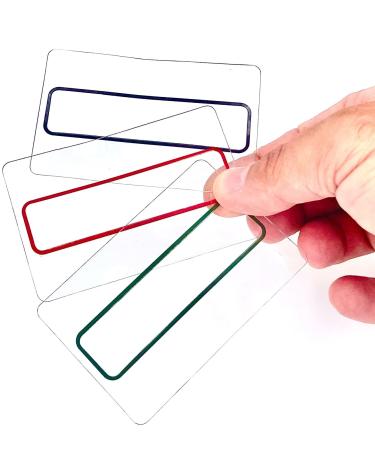 3 Pack Colored Signature Guides - Green, Red, Black Easily Align on Documents