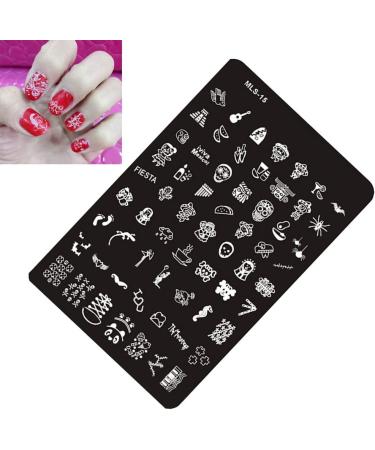 Shop Nail Art Plates & Stamping Templates | Geometric & Skull Patterns | International Shipping - Buy Online on SooperMarket.com