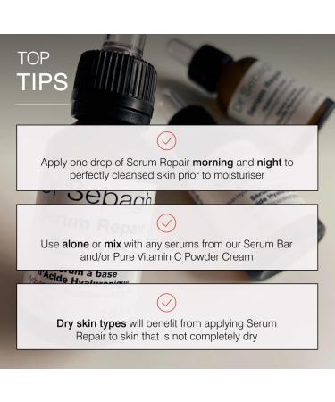 Dr Sebagh Serum Repair Hyaluronic Acid - Hydrating Anti-Aging Facial Serum | 0.68 fl Oz - Boost Glow & Repair Skin - Buy Online on SooperMarket.com