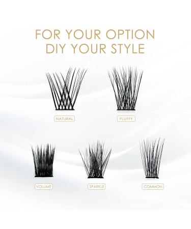 LANKIZ 48 Pcs DIY Eyelash Extension Kit - Soft & Lightweight Individual Lash Extensions 10-16mm Mix - Wide Band Cluster Lashes for Home Use - Buy Online on SooperMarket.com