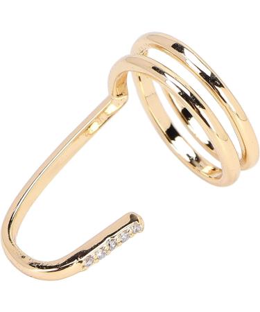 TYCIONG Decorative Nail Ring Fashion Fingertip Jewelry Nail Art Ring Ladies Wearing Nail Accessories (3050 gold) - Buy Online on SooperMarket.com