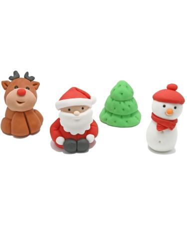 jncakes Christmas Cake Topper Snowmen Santa Decoration 100% EDIBLE
