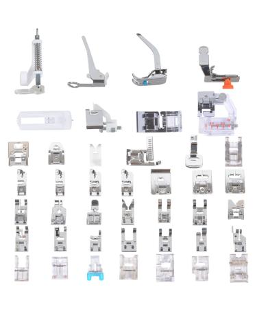 Sewing Machine Presser Feet Set 42 Pcs for Brother, Babylock, Singer, Janome, Elna, Toyota, New Home, Simplicity, Necchi, Kenmore, and Most of Low Shank Sewing Machines 42 pcs presser feet set