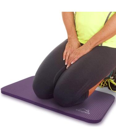 CampTeck Non-Slip Yoga Pad - Soft Foam Knee Pads for Fitness Gym Pilates | Purple Color - Buy Online on SooperMarket.com