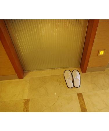 Yeios Hotel Spa Slippers - Closed Toe Home Guest Slippers (20 Pairs) - White - Men and Women - Buy Online on SooperMarket.com