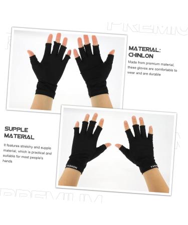 minkissy 4 Pairs Nail Protection Gloves Miss Protector Manicure Nylon - Buy Online on SooperMarket.com
