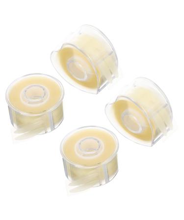 Healeved 4 Rolls Double Eyelid Stickers Lace Trim Eyelid Strips Female Eyelid Tape Instant Double Eyelid Eye Shaping Makeup Supplies Sticky Double Mesh Tape Cosmetics PVC Heart-Shaped Woman