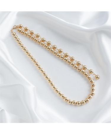 OralGos Fashionable Pearl Necklace with Pendant for Women - Stylish Chic Jewelry Adjustable Length Silver Collar - Buy Online on SooperMarket.com