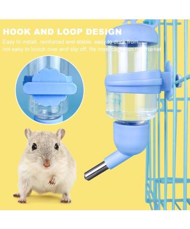 Bncxdc Hamster Water Bottle Rabbit Water Bottles 2PCS 250ML/8.45OZ Free Standing Small Animal Water Bottle No Drip Plastic Hanging Water Bottle Automatic Water Bottle Dispenser (Blue Gray) - Buy Online on SooperMarket.com