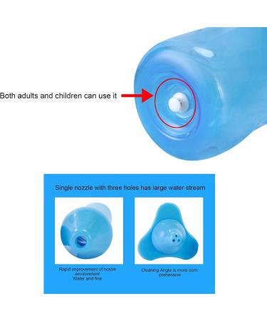 DOUQIFEI Neti Pot Sinus Rinsing Nasal Wash Bottle with 2pcs Nozzles 500ml Bottle Nasal Wash Cleaner for Adults Kids Blue - Buy Online on SooperMarket.com