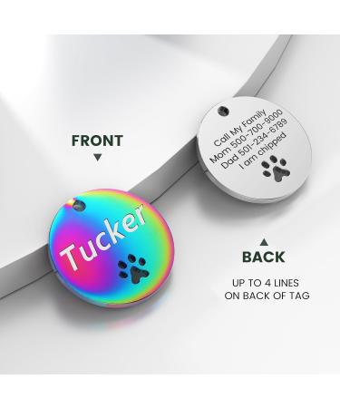 Personalized Yhananti Dog Tag - Engraved Stainless Steel Name Tag for Dogs Cats & Puppies | Custom Collars with Name Phone Number & Address - Buy Online on SooperMarket.com