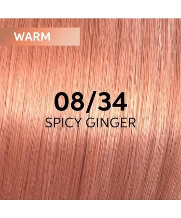 WELLA Shinefinity 08/34 Spicy Ginger 60ml | Long-lasting Hair Color & Shine | International Shipping Available - Buy Online on SooperMarket.com