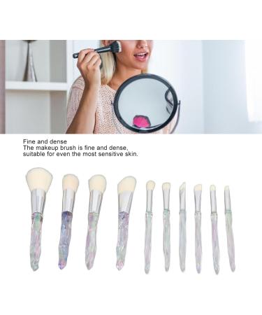 Powder Brush 10 Pieces Ergonomic Professional Makeup Brush Set Soft Skin-Friendly for Party and Daily Life - Buy Online on SooperMarket.com
