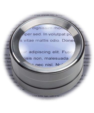 Magnifying Dome Lighted Desktop Magnifier with Bright LED for Reading Books, fine Print, Studying maps, Projects, Coins, Acts as Desk Paperweight, Great for Seniors Black