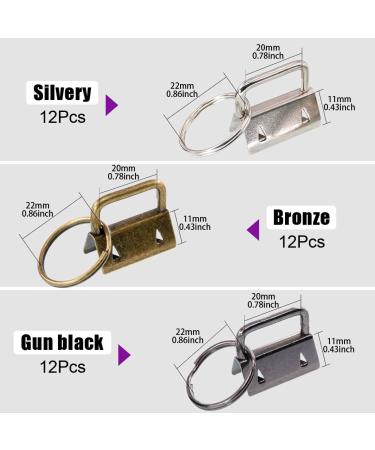 Swpeet 36 Sets 1.25mm Key Fob Hardware with Pliers - Glass Running Pliers Tools for Key Fob Making - Studio Running Pliers with Rubber Tips - Buy Online on SooperMarket.com