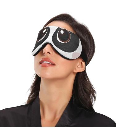 Haskirky Light Blocking Eye Mask for Deep Sleep - Breathable & Adjustable for Men and Women - Perfect for Travel, Yoga, Meditation - Panda Big Eyes Design - Buy Online on SooperMarket.com
